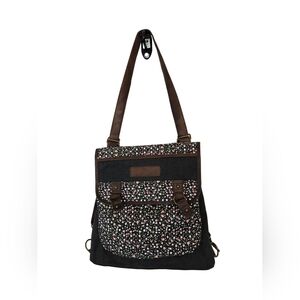 American Eagle Floral Print Backpack Crossbody Convertible Bag Back To School